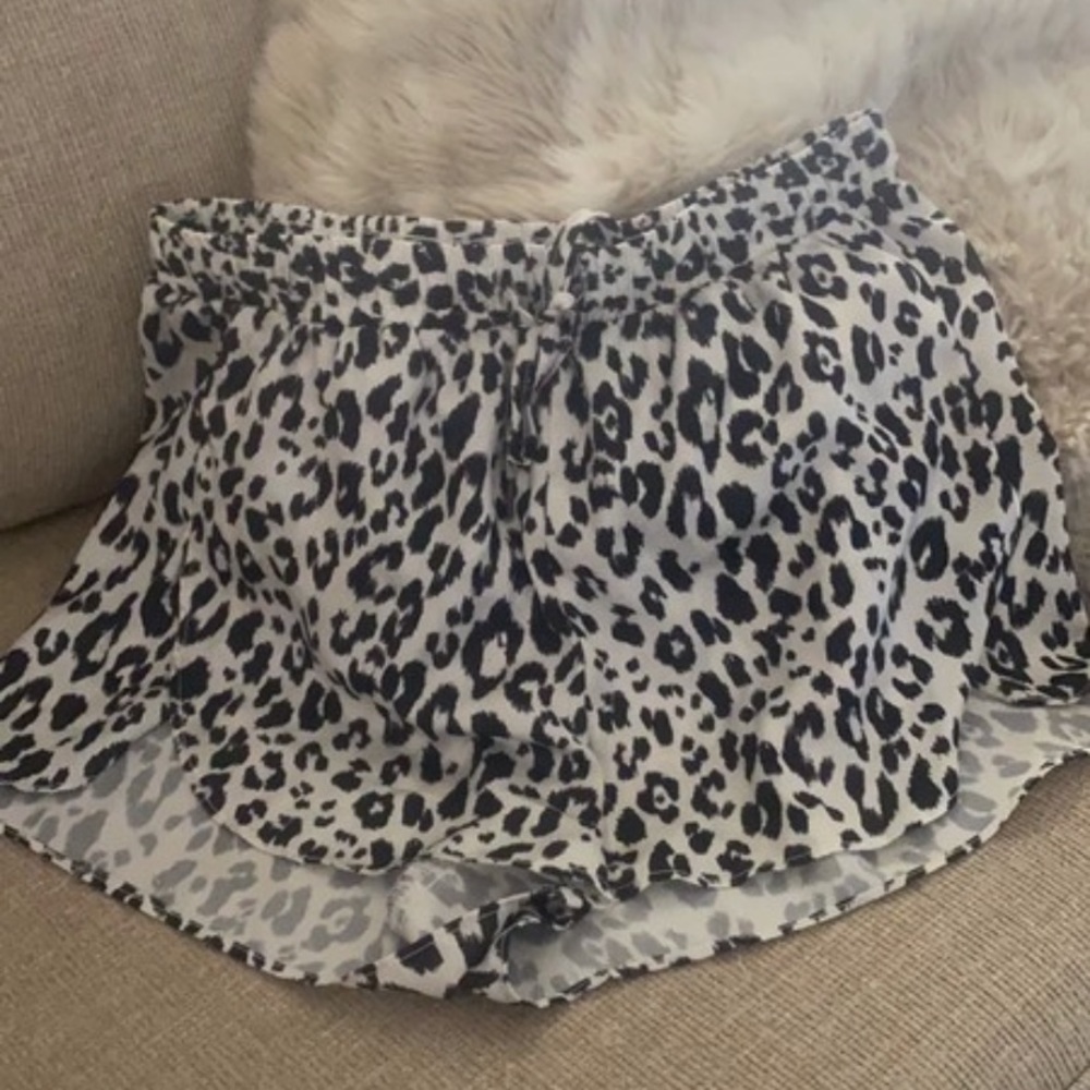 Animal print shorts